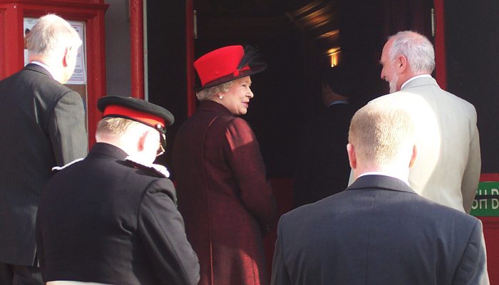 In November 2004, Her Majesty The Queen and the Duke of Edinburgh visited the historic port town of Harwich. The royal party were escorted around the cinema by Chris Strachan, Chairman of the Harwich Electric Palace Trust, and the Queen showed particular interest in meeting the staff and in seeing many aspects of the restoration.